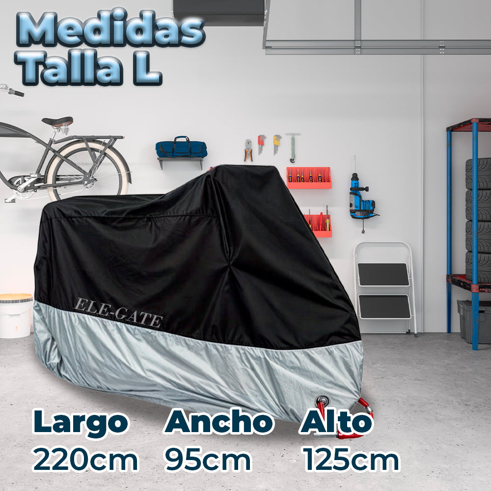 Funda impermeable para moto y bicicleta