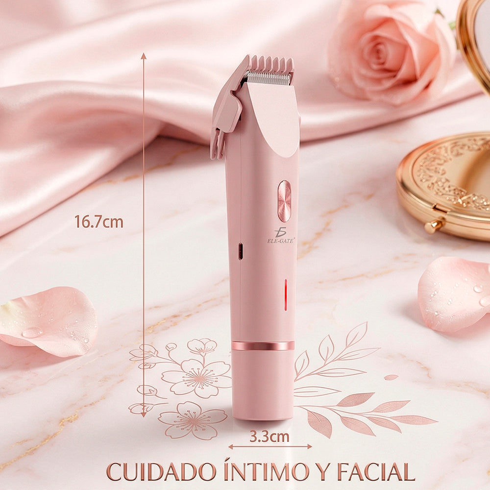 Rasuradora eléctrica 2 en 1 para cuerpo y rostro