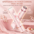 Rasuradora eléctrica 2 en 1 para cuerpo y rostro