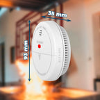Detector de humo blanco con WiFi para montar en el techo