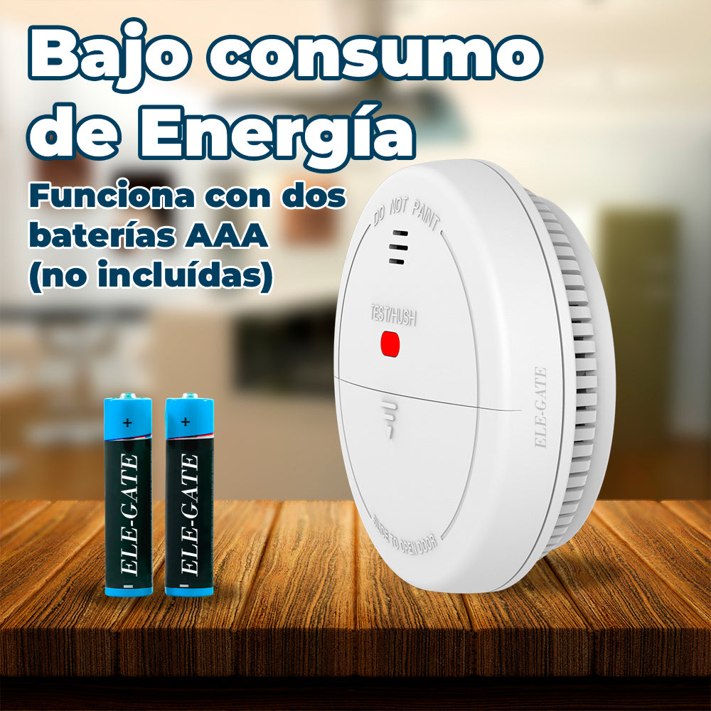 Detector de humo blanco con WiFi para montar en el techo