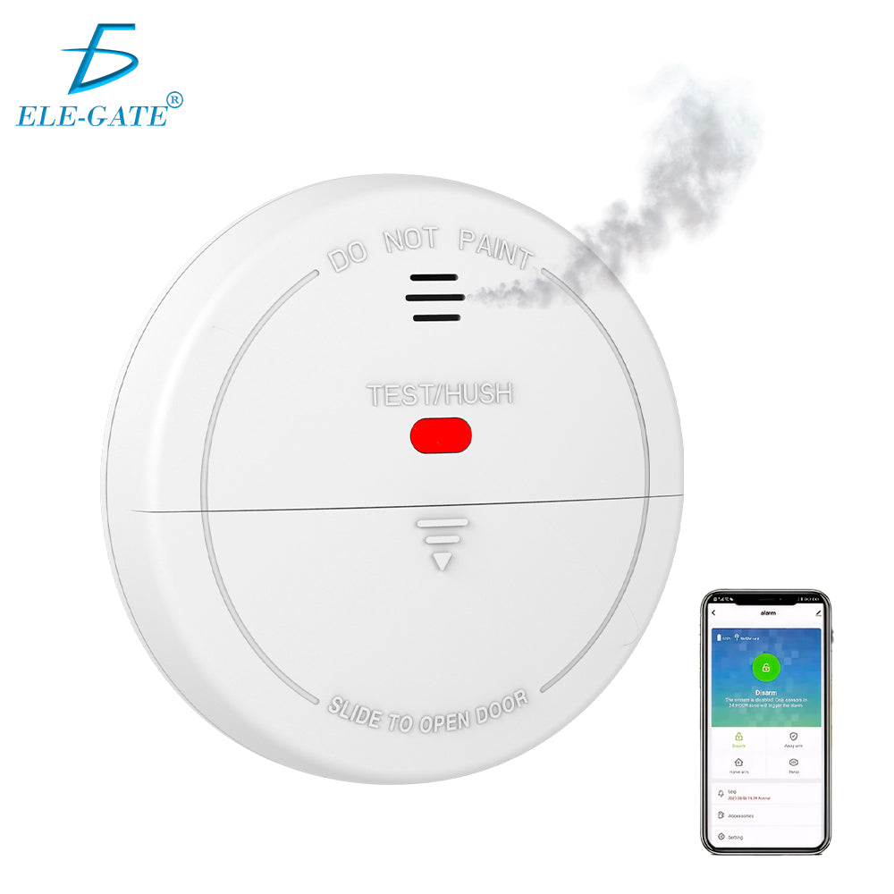 Detector de humo blanco con WiFi para montar en el techo