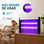 Lámpara mata mosquitos — detalle