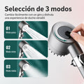 Regadera de mano de alta presión con 3 modos y pausa