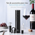 Sacacorchos eléctrico negro