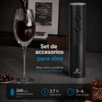 Sacacorchos eléctrico negro