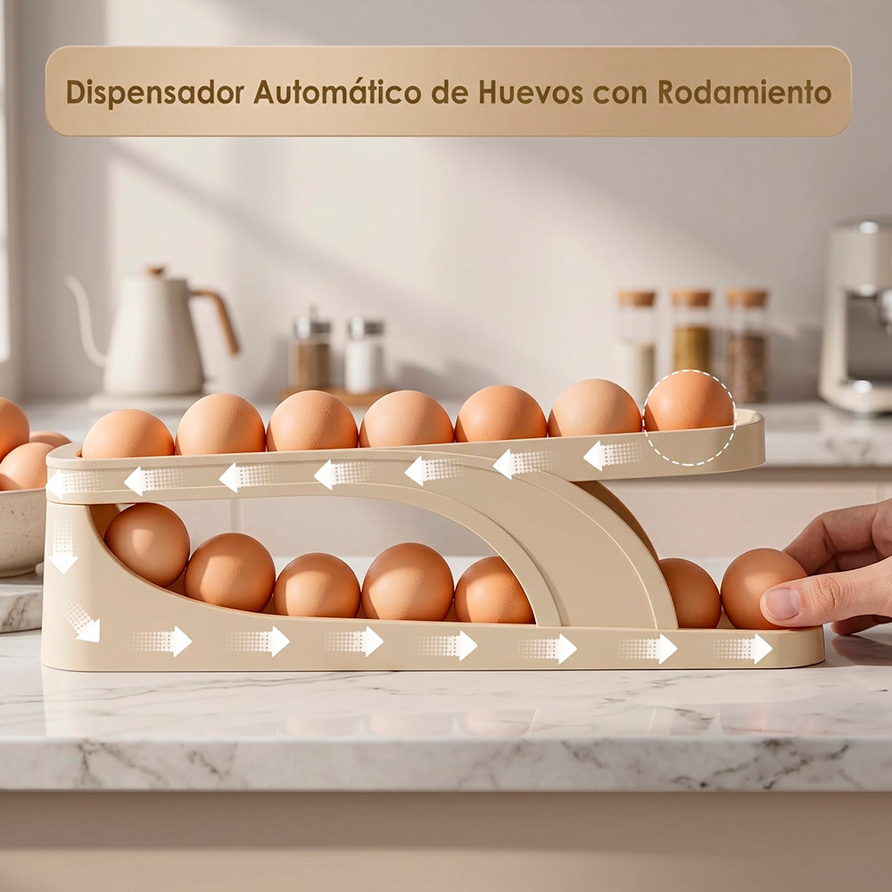 Dispensador de huevos de 2 niveles