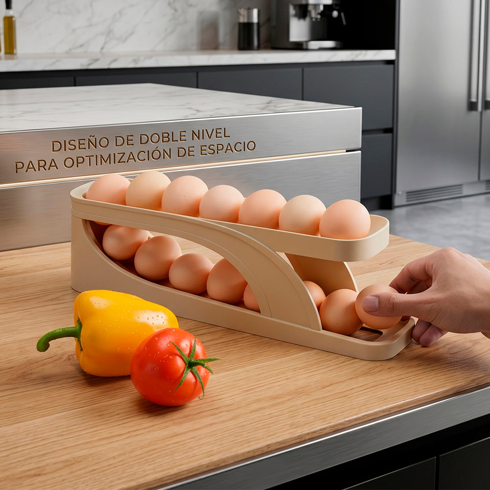 Dispensador de huevos de 2 niveles