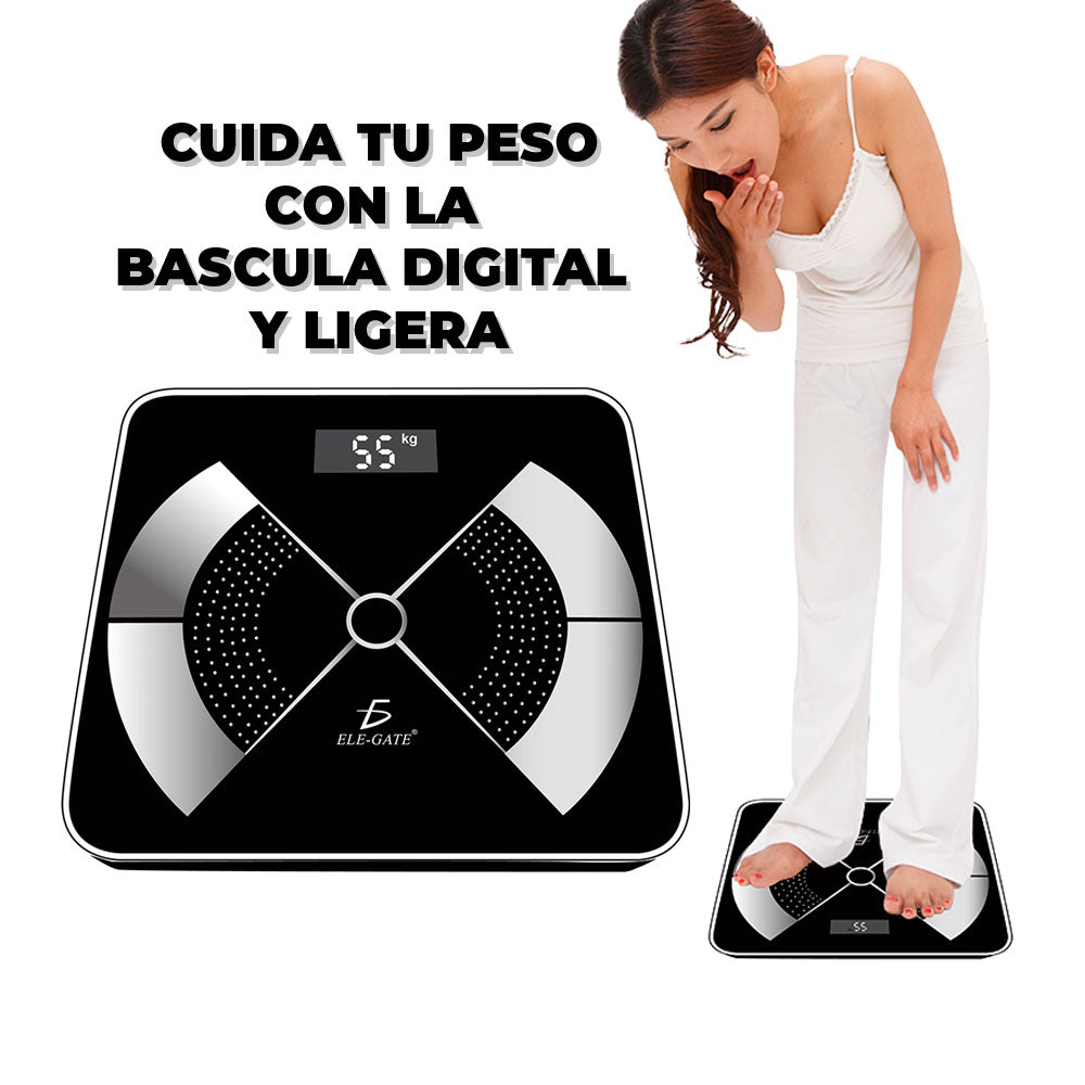 Báscula digital de cristal templado
