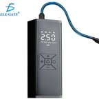 Bomba de aire con batería, luz y pantalla LCD para llantas de coche y bici