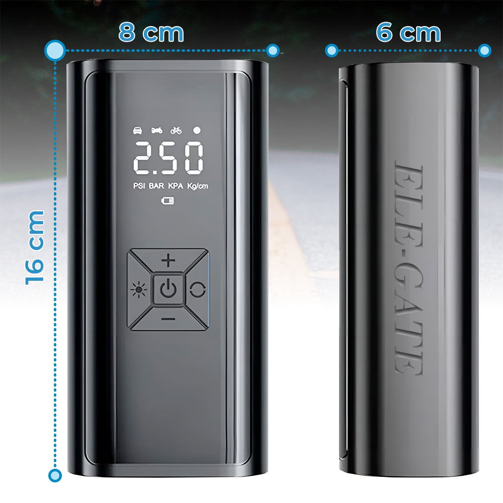 Bomba de aire eléctrica con pantalla LCD