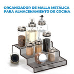 Organizador de malla metálica de 3 niveles