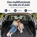 Colchón inflable doble para auto con bomba de aire