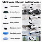 Nueve cabezales del cepillo eléctrico