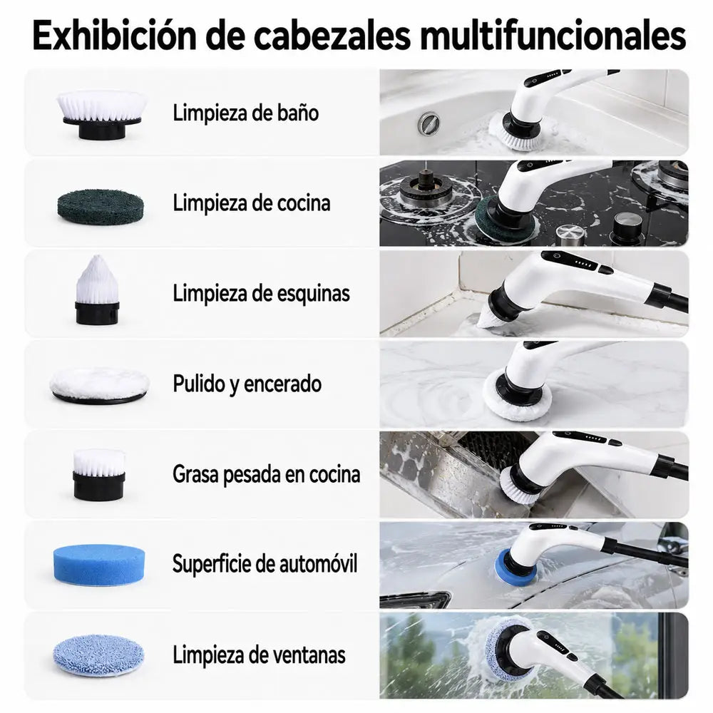 Nueve cabezales del cepillo eléctrico