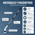 Materiales y parámetros del cepillo eléctrico