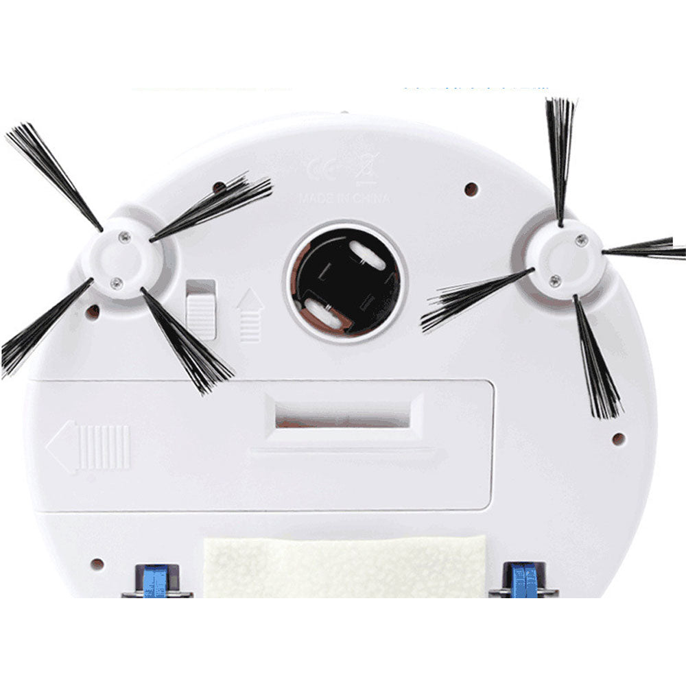 Robot barredor recargable blanco para pisos lisos