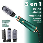 Secador de pelo y cepillo alisador con accesorios