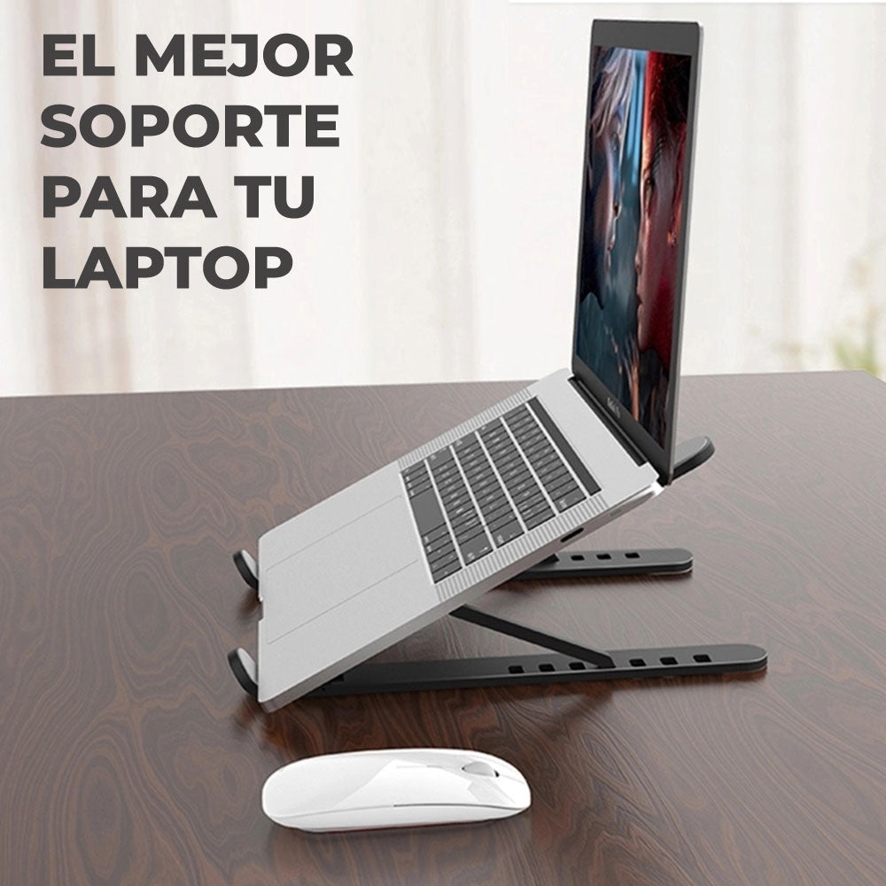 Base plegable para laptop con ajuste de altura