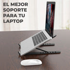 Base plegable para laptop con ajuste de altura