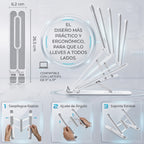 Soporte plegable y ajustable para laptop