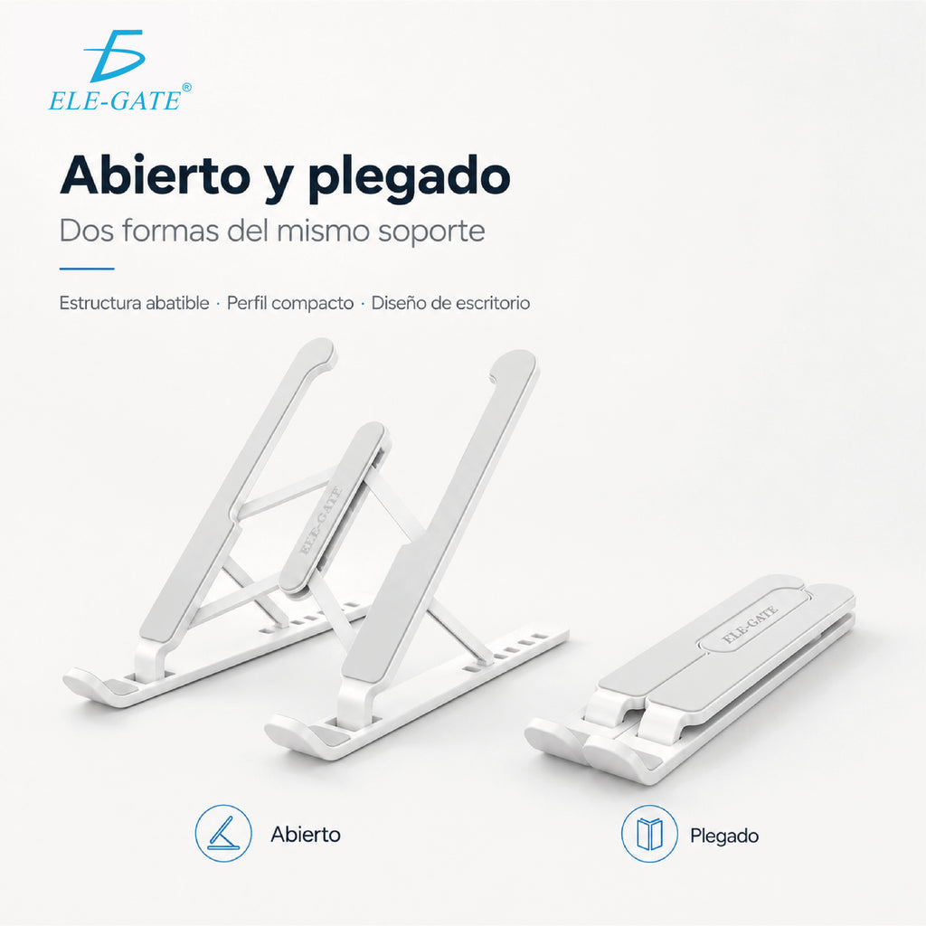 Soporte plegable y ajustable para laptop
