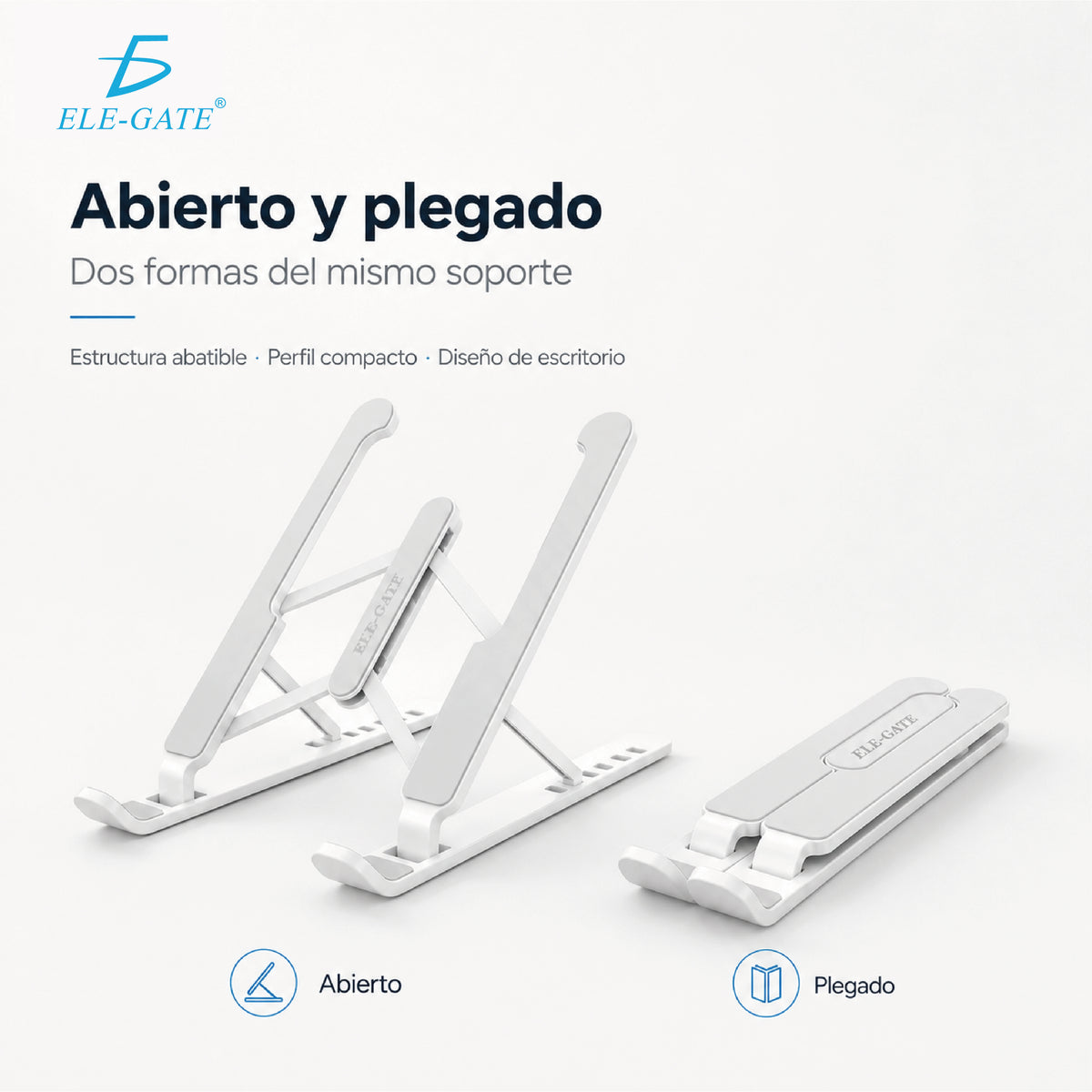 Soporte plegable y ajustable para laptop