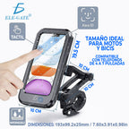 Soporte impermeable para celular en manubrio