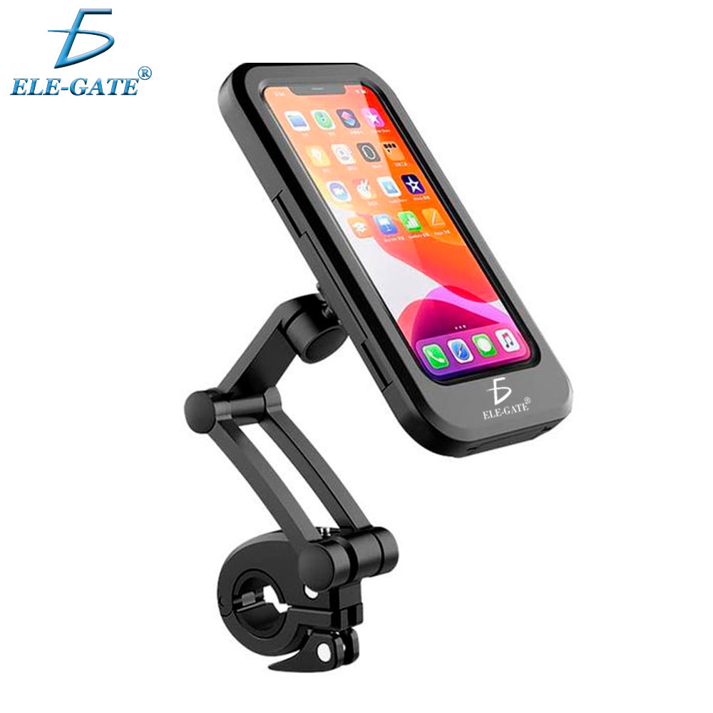 Soporte impermeable para celular en manubrio
