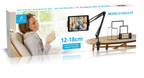 Soporte articulado con abrazadera para tablet o celular