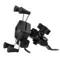 Soporte de teléfono para motocicleta con cargador USB