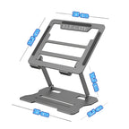 Soporte de acero plegable para laptop