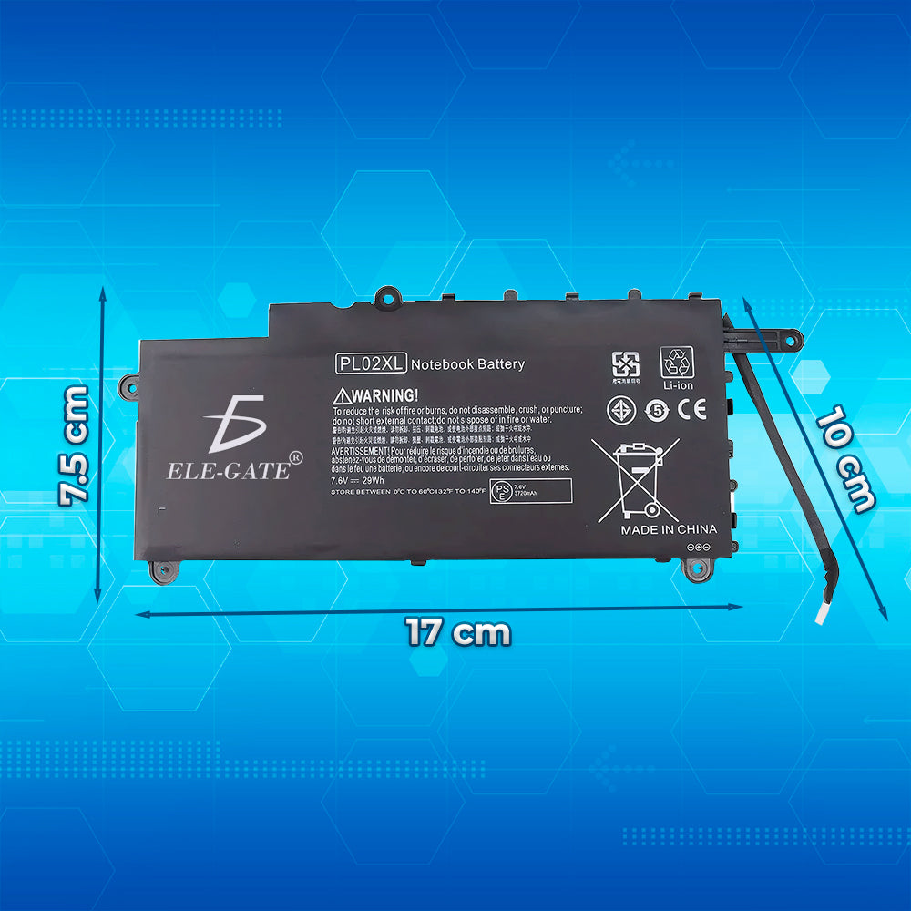 Batería compatible con HP Pavilion x360 11-n modelo PL02XL de 7.4V y 29Wh