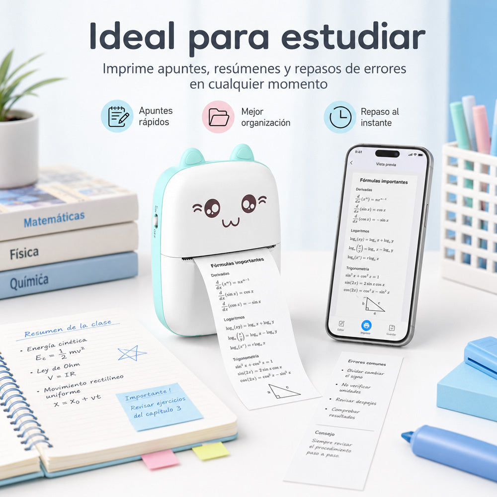 Mini impresora térmica portátil para celular