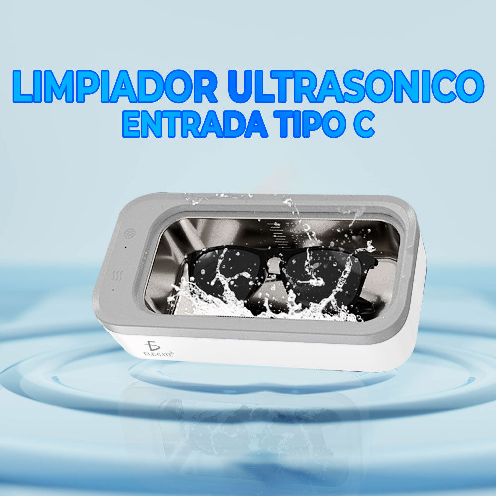 Limpiador ultrasónico para joyas y lentes