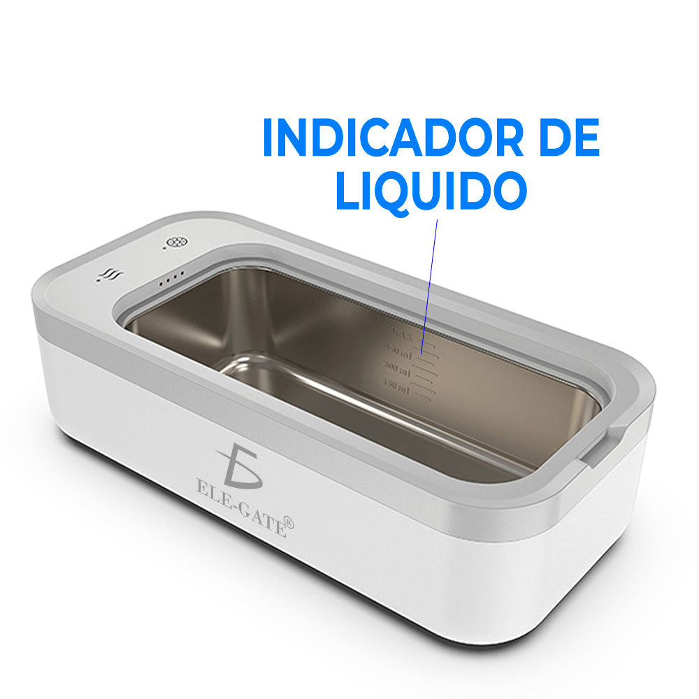 Limpiador ultrasónico para joyas y lentes