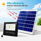 Reflector LED de 100 W con panel solar