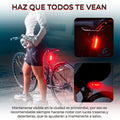 Luz LED roja trasera para bicicleta