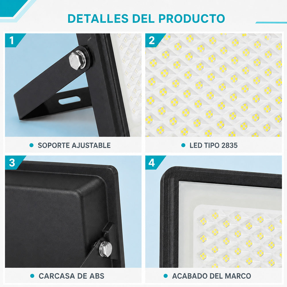 Luz solar LED para exteriores con sensor de movimiento