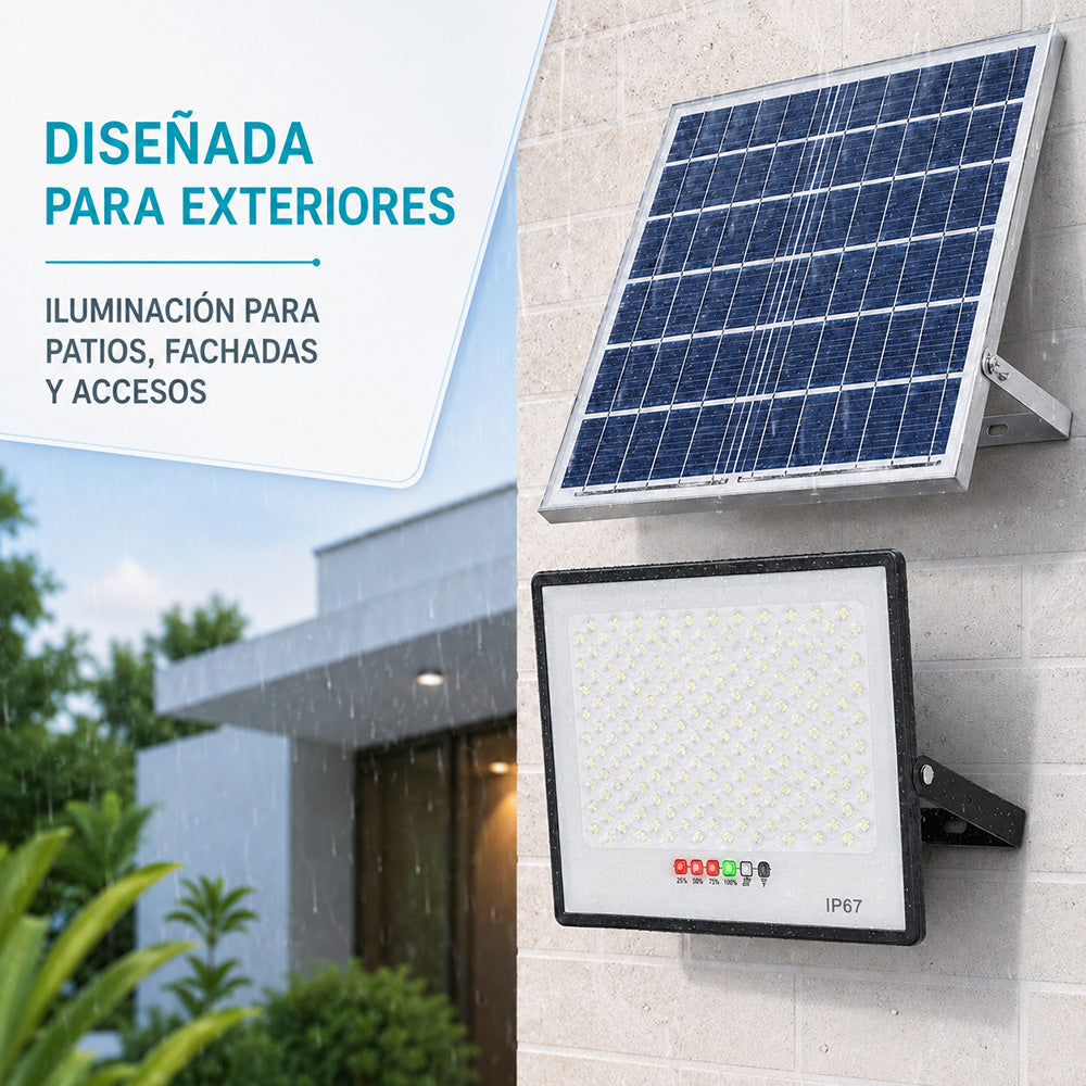 Luz solar LED para exteriores con sensor de movimiento