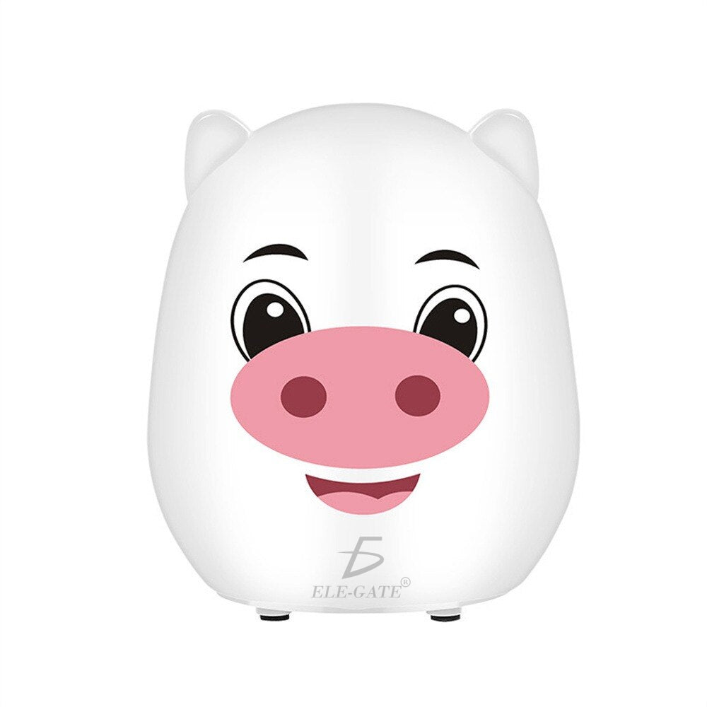 Luz de noche LED con forma de cerdito