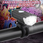 Luz LED recargable para bicicleta
