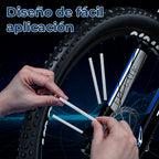 Clips reflectantes en rayos de bicicleta