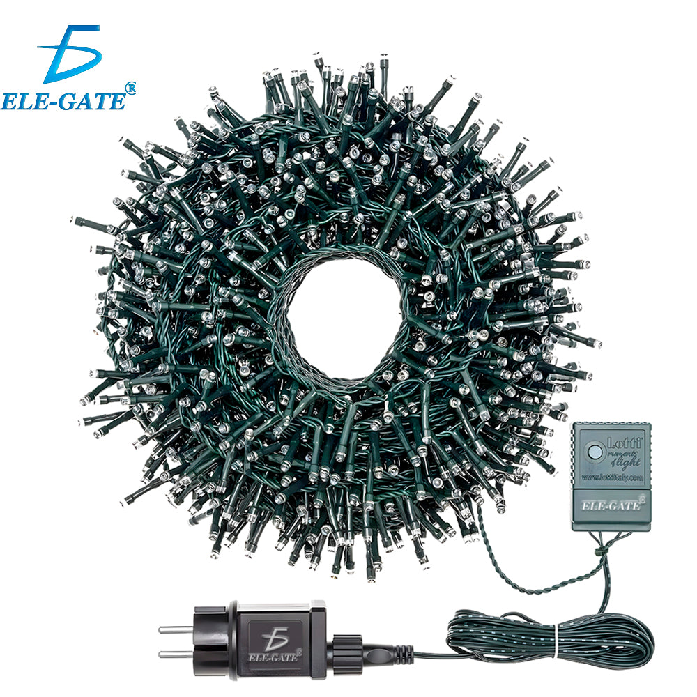 Serie de luces LED cálidas para exterior