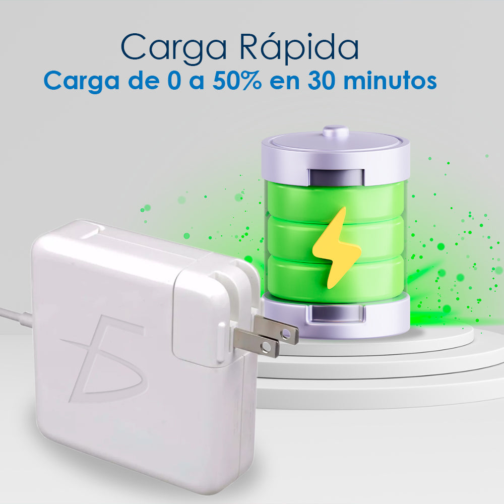 Cargador compatible con MacBook Air de 45W con conector MagSafe tipo L