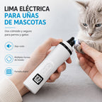 Lima eléctrica de uñas para mascotas con pantalla digital