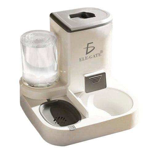 Alimentador automático 2 en 1 de agua y croquetas