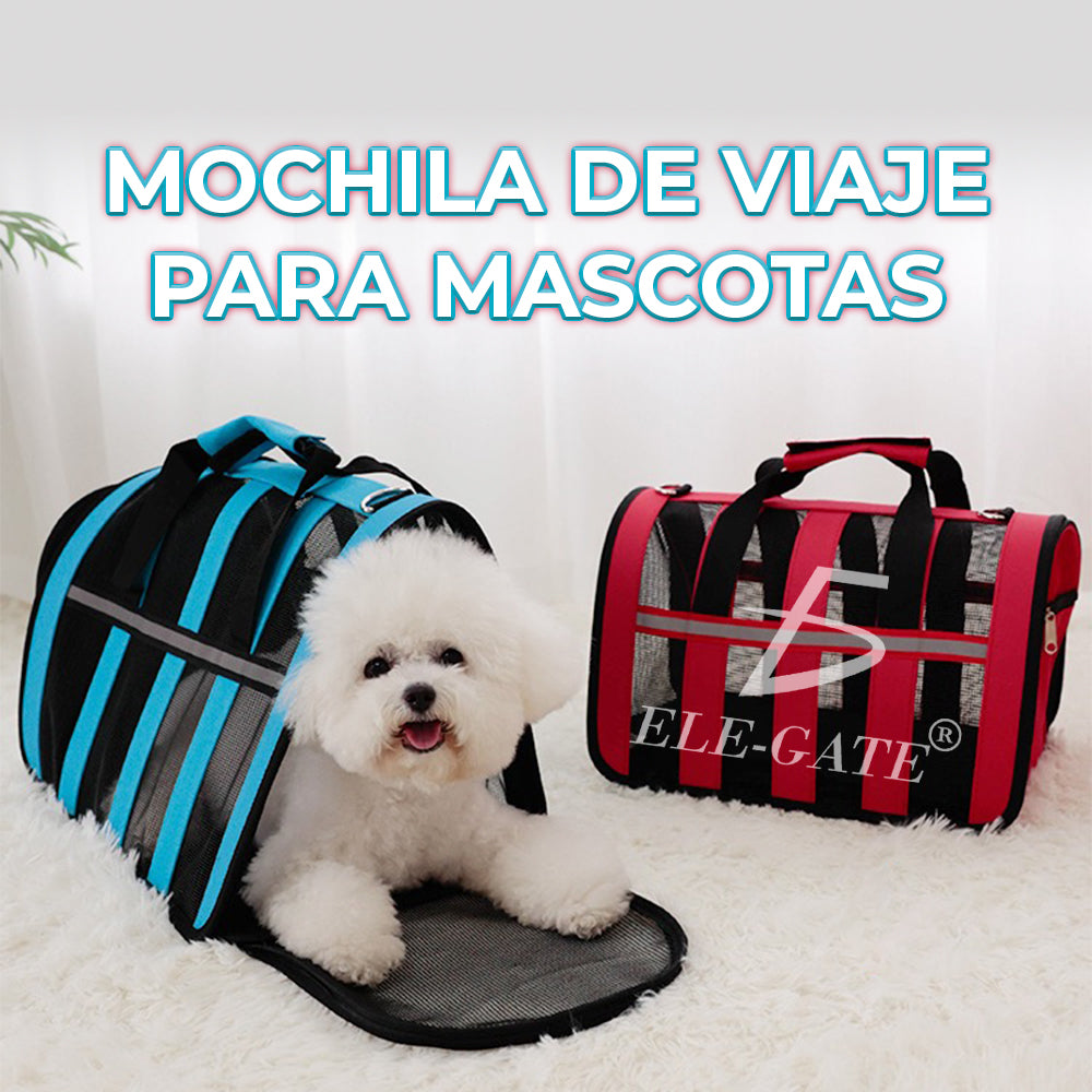 Transportador de nylon talla L para mascotas