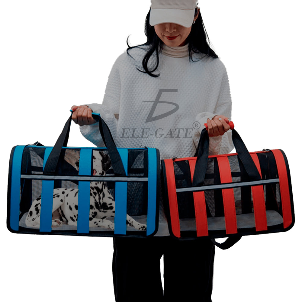 Transportador de nylon talla L para mascotas