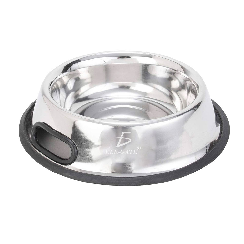 Set de 2 platos de acero inoxidable para mascotas